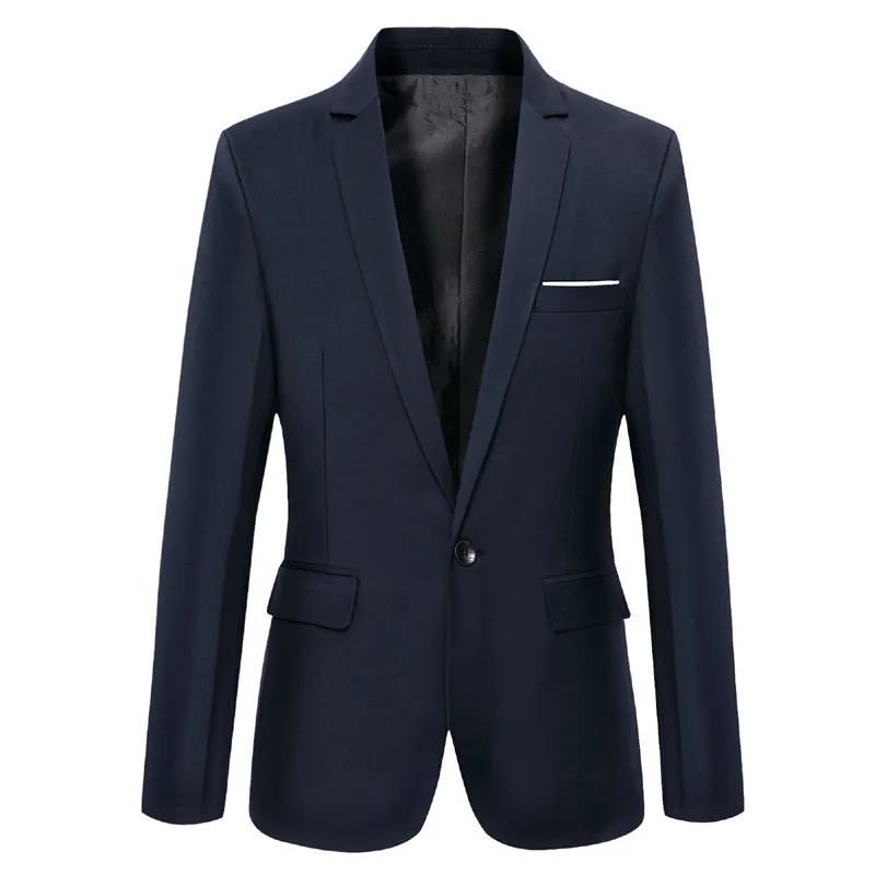 Men's Blazer Jacket Black Slim Fit Polyester sold by Hensley London product image thumbnail 2
