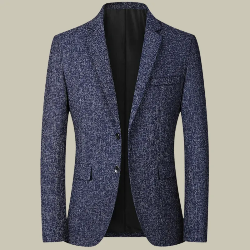 Men's Tailored Blazer Black Lightweight Polyester sold by Hensley London