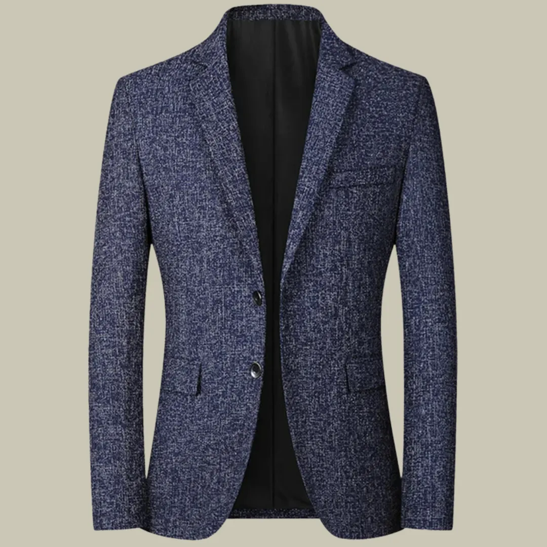 Men's Tailored Blazer Black Lightweight Polyester sold by Hensley London
