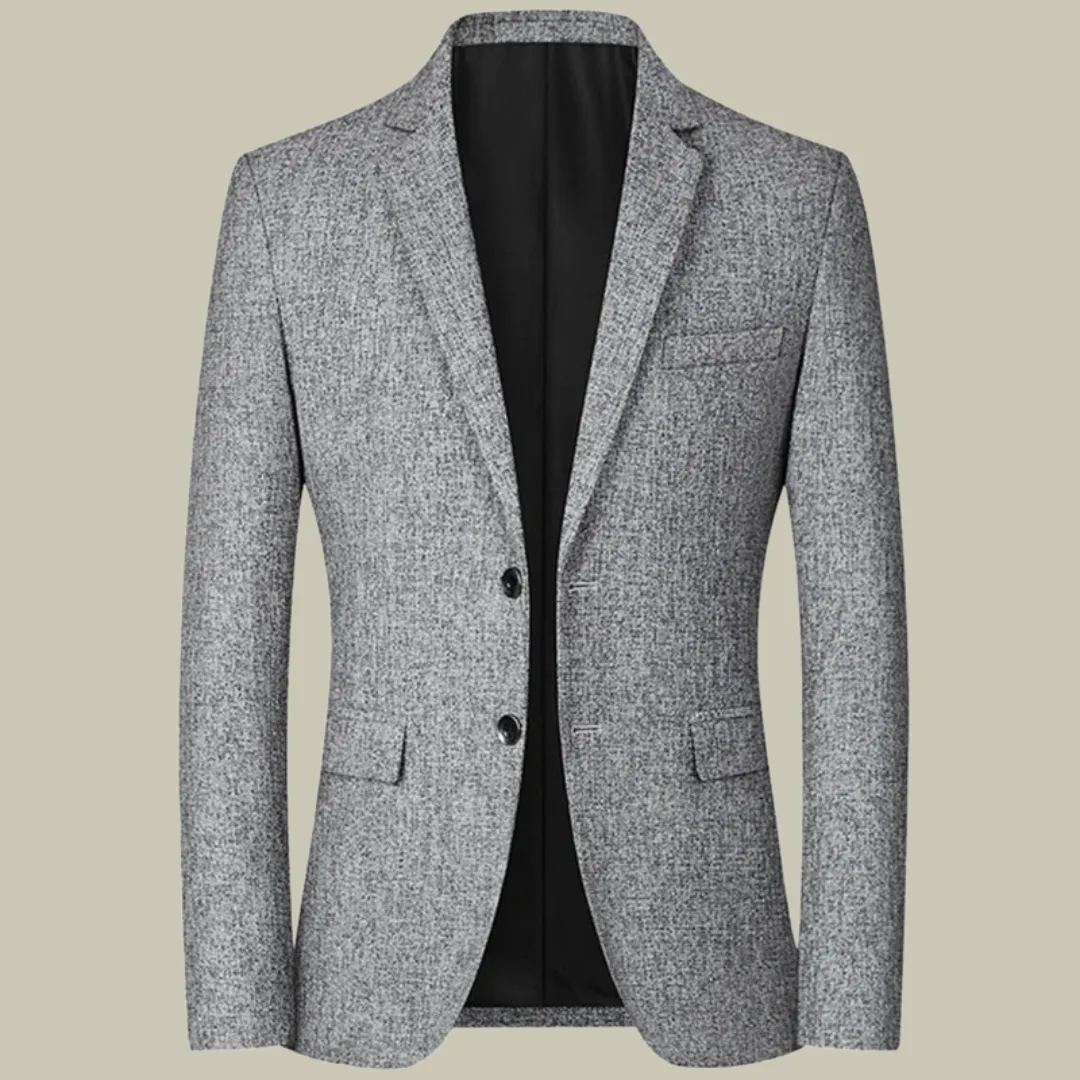 Men's Tailored Blazer Black Lightweight Polyester sold by Hensley London product image thumbnail 2