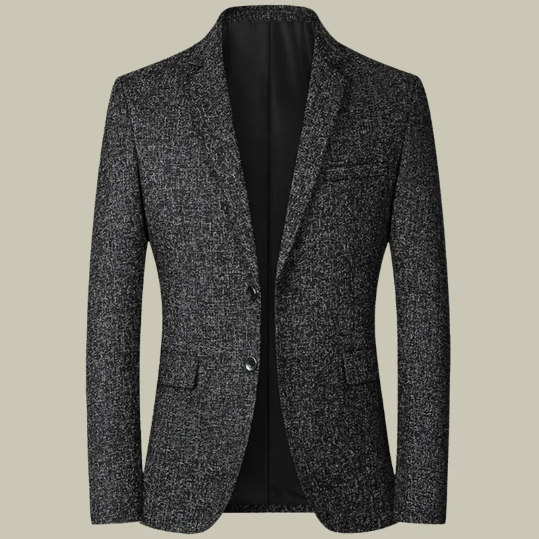Men's Tailored Blazer Black Lightweight Polyester sold by Hensley London product image thumbnail 3