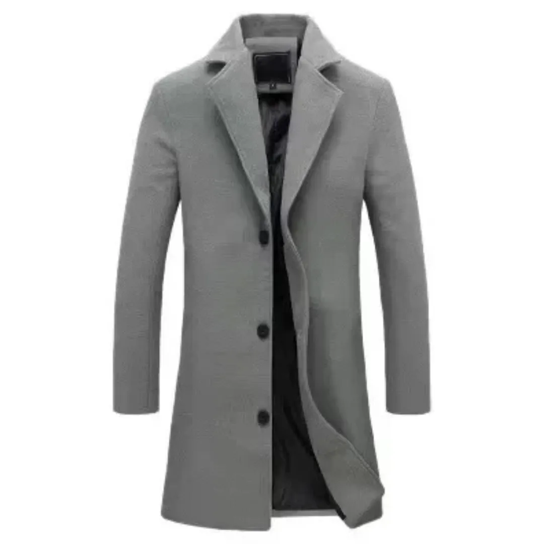 Men's Coat Black Lightweight Cotton Button-Up sold by Hensley London product image thumbnail 5