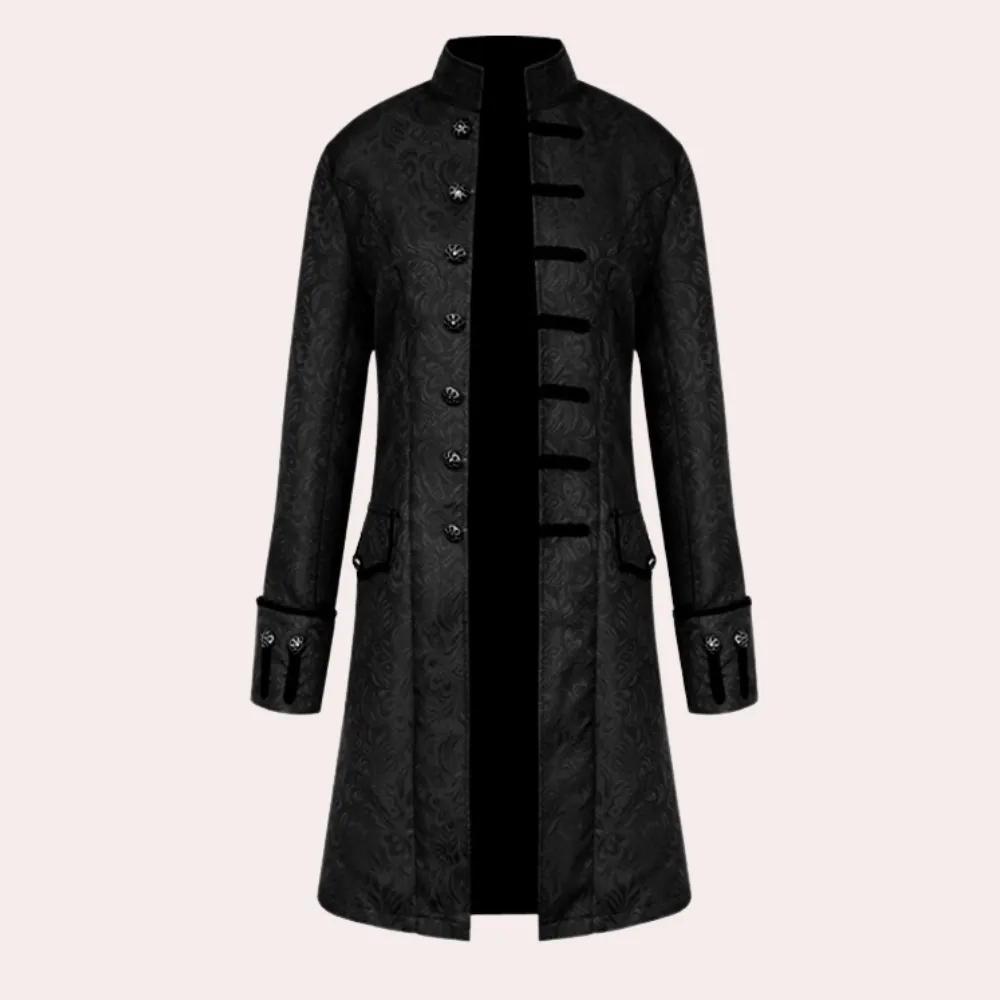 Men's Overcoat Brown Wool Vintage Style Long Coat sold by Hensley London product image thumbnail 4