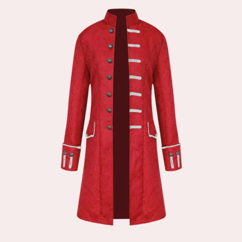 Men's Overcoat Brown Wool Vintage Style Long Coat sold by Hensley London