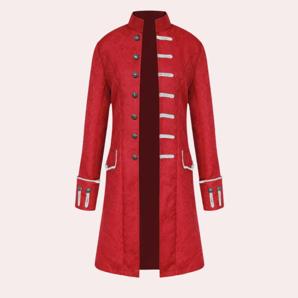 Men's Overcoat Brown Wool Vintage Style Long Coat sold by Hensley London