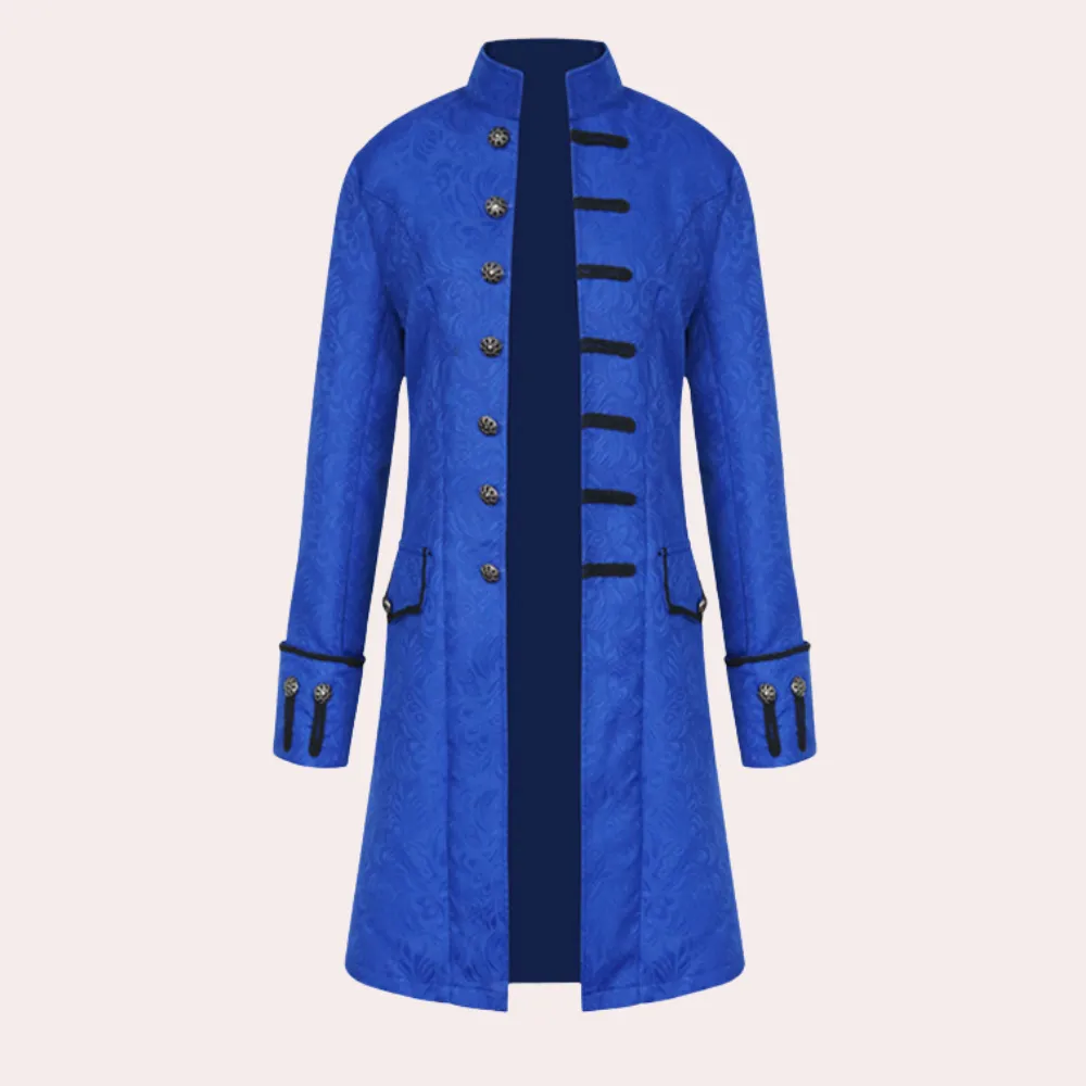 Men's Overcoat Brown Wool Vintage Style Long Coat sold by Hensley London product image thumbnail 5