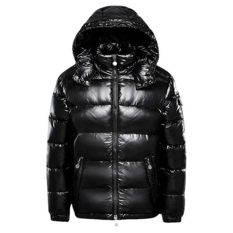 Women's Hooded Winter Jacket Black Water-Repellent Fabric Insulated sold by Hensley London