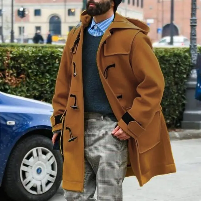 Men's Winter Coat Black Insulated Waterproof Long Fit sold by Hensley London product image thumbnail 3