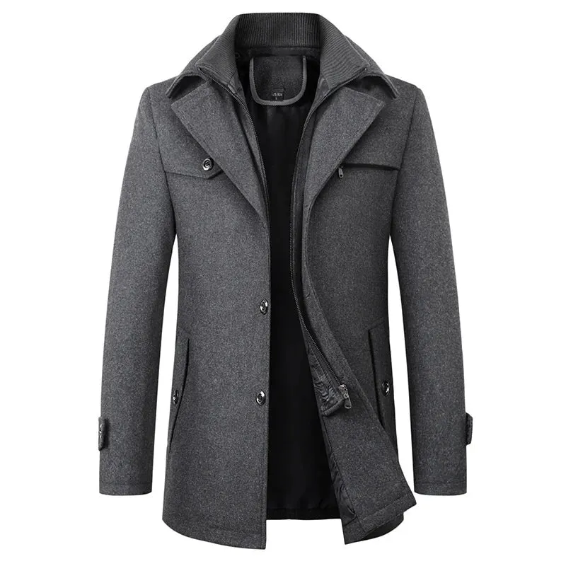 Men's Winter Coat Black Waterproof Durable Fabric sold by Hensley London product image thumbnail 2