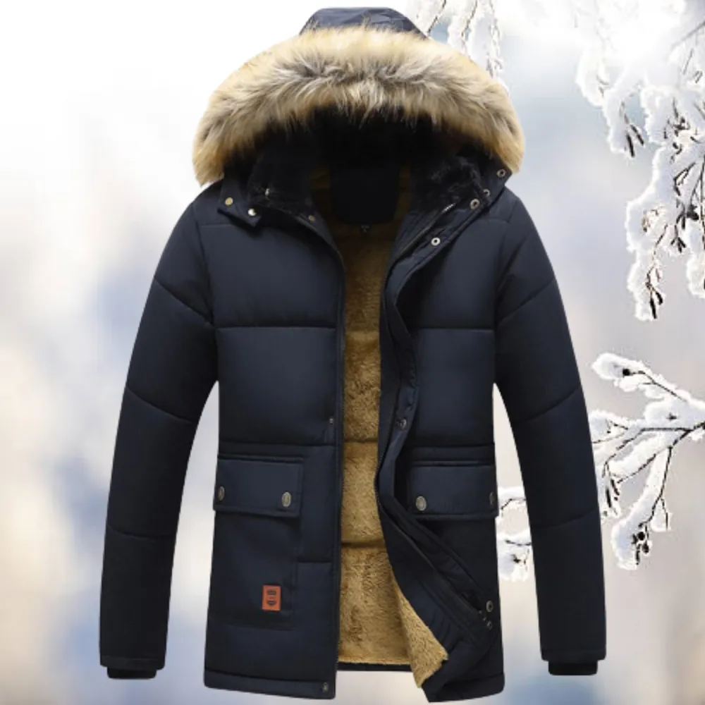 Women's Windproof Parka Black Cotton-Polyester Blend sold by Hensley London product image thumbnail 2