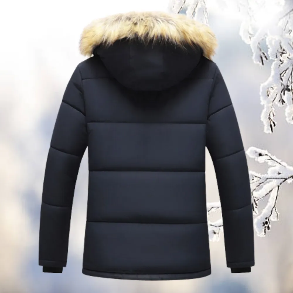 Women's Windproof Parka Black Cotton-Polyester Blend sold by Hensley London product image thumbnail 3