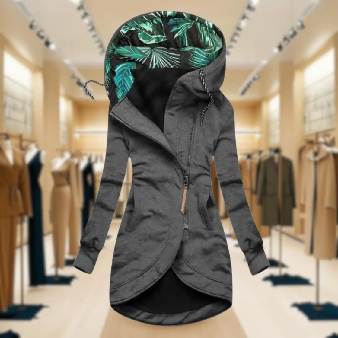 Women's Rain Jacket Green Lightweight Waterproof Hooded sold by Hensley London product image thumbnail 2