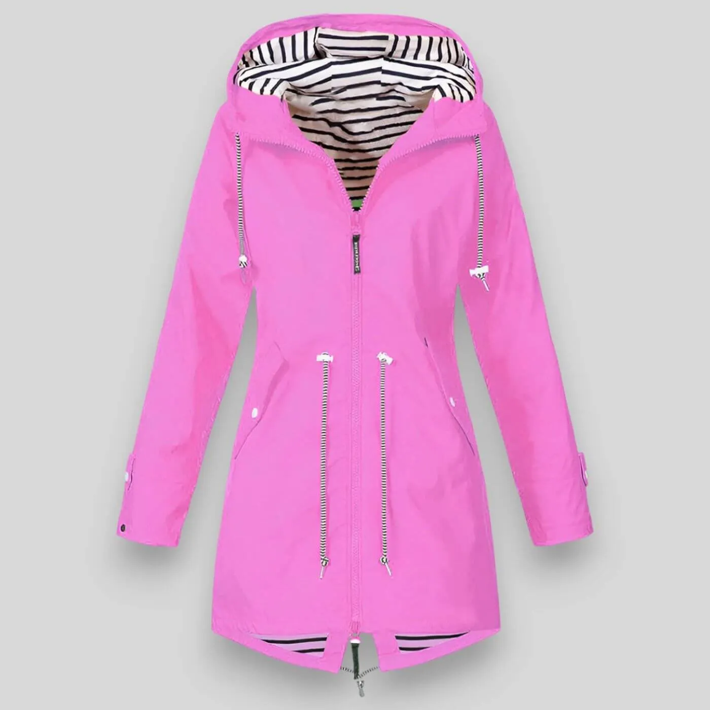 Women's Rain Jacket Black Waterproof Polyester sold by Hensley London product image thumbnail 4