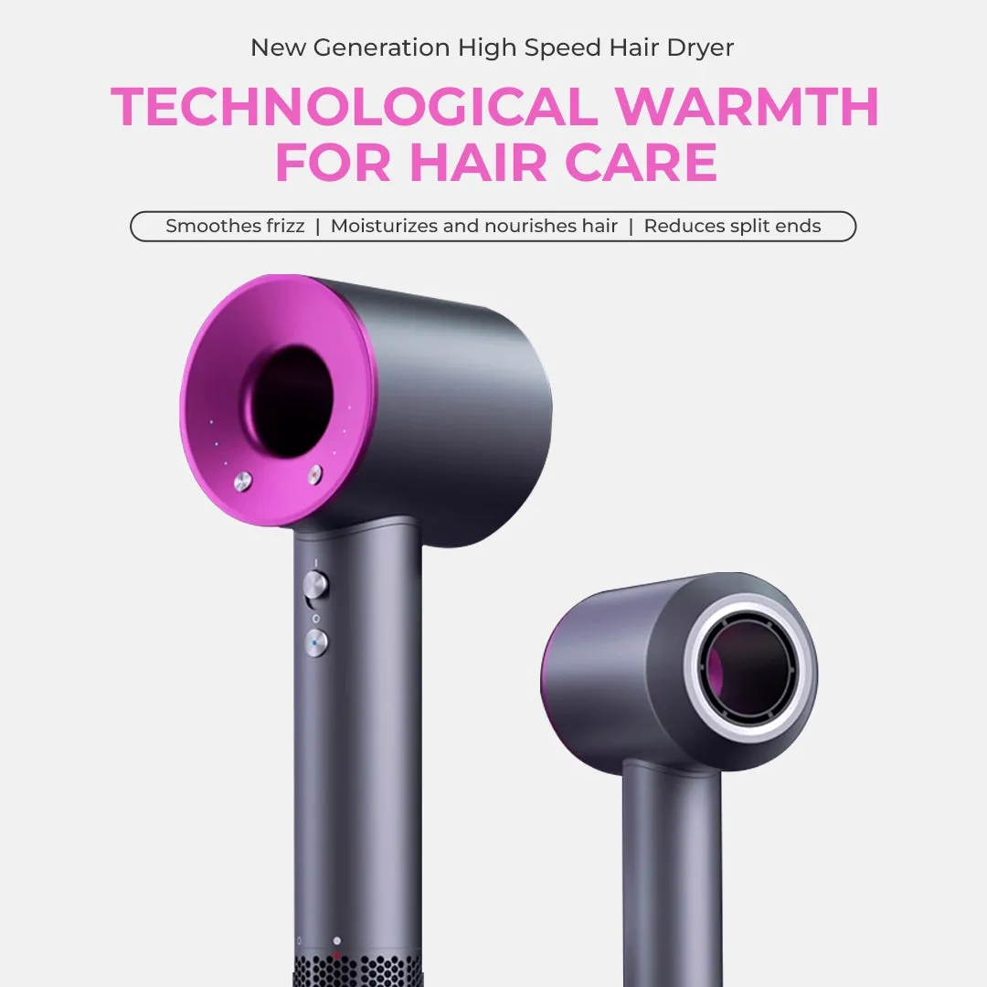 Ionic Hair Dryer Bladeless High-Speed White Plastic for All Hair Types sold by Hensley London product image thumbnail 3