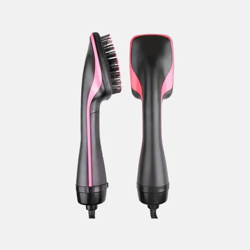 2 in 1 Hair Dryer Brush Black Negative Ion Technology for Blowouts and Styling made by Hensley London