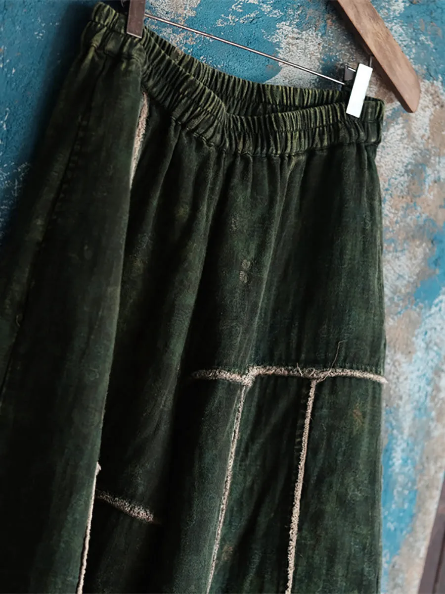 Women's Wide Leg Pants Black Cotton Plus Size sold by Hensley London product image thumbnail 4