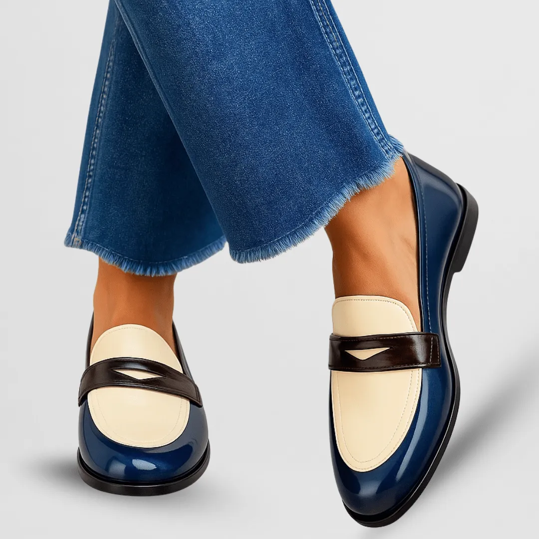 Women's Black Loafers Soft Material Comfortable Stylish Design sold by Hensley London