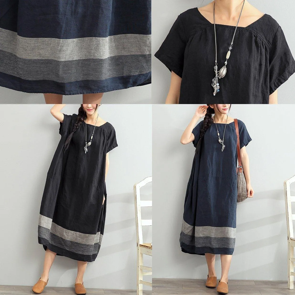 Breezy Women's Dress | Oversized Linen Maxi for Summer, Plus Size Available sold by Hensley London product image thumbnail 5