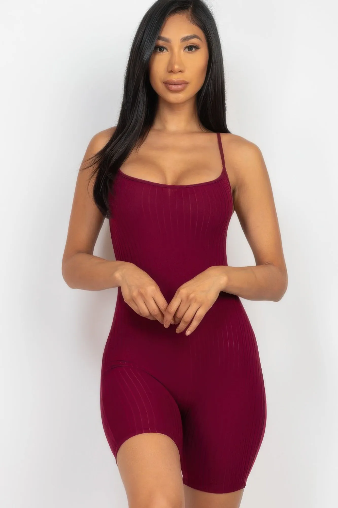 Riley Women's Jumpsuit | Ribbed Knit, Body-Hugging Fit sold by Hensley London product image thumbnail 2