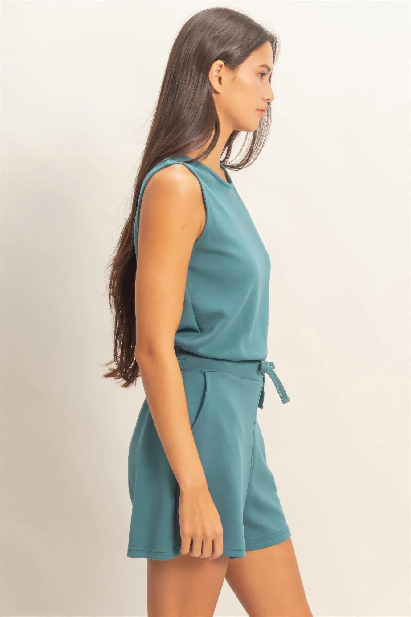 Daisy Women's Sleeveless Romper | Soft Fabric Blend sold by Hensley London product image thumbnail 3