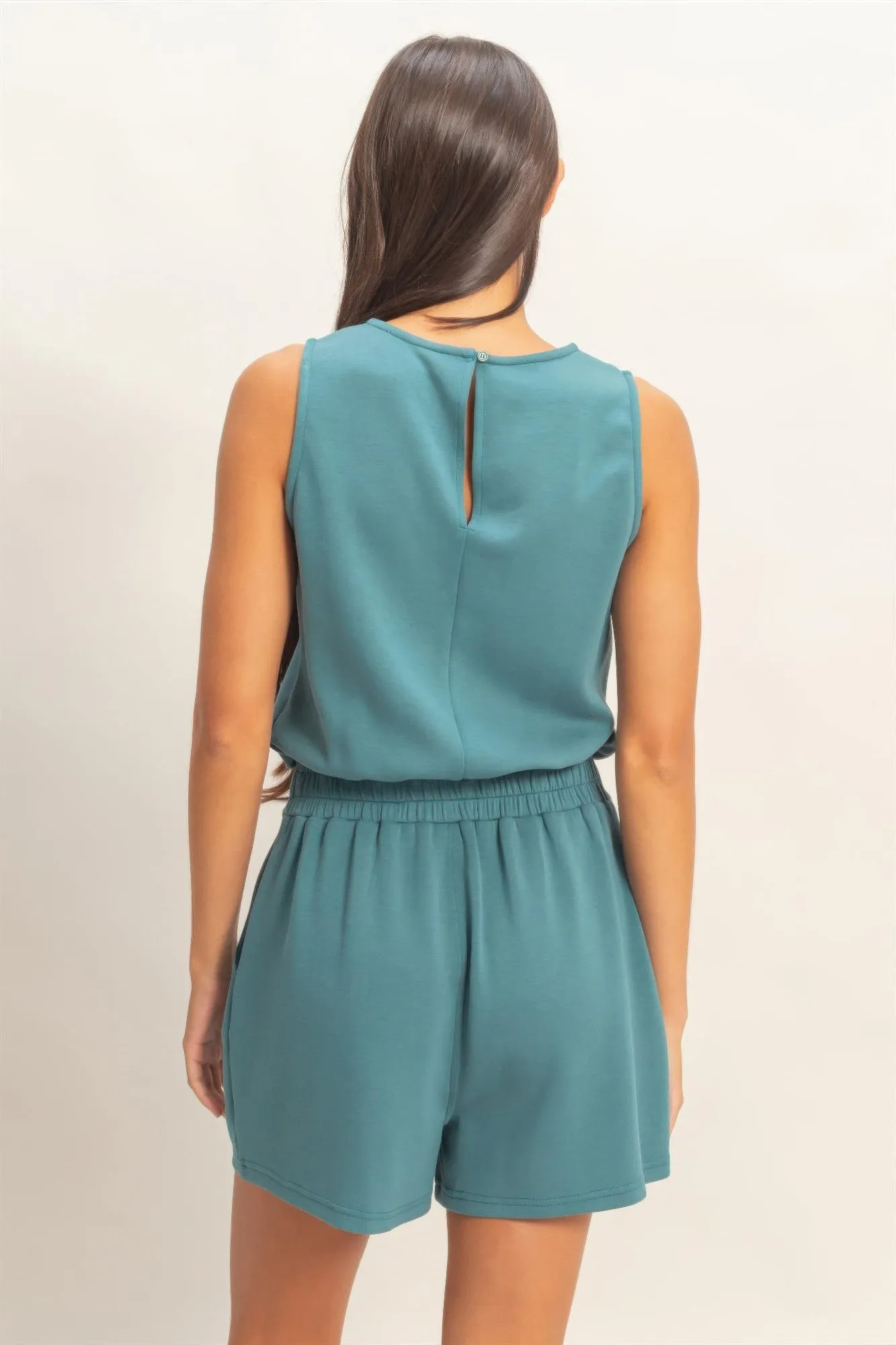 Daisy Women's Sleeveless Romper | Soft Fabric Blend sold by Hensley London product image thumbnail 5