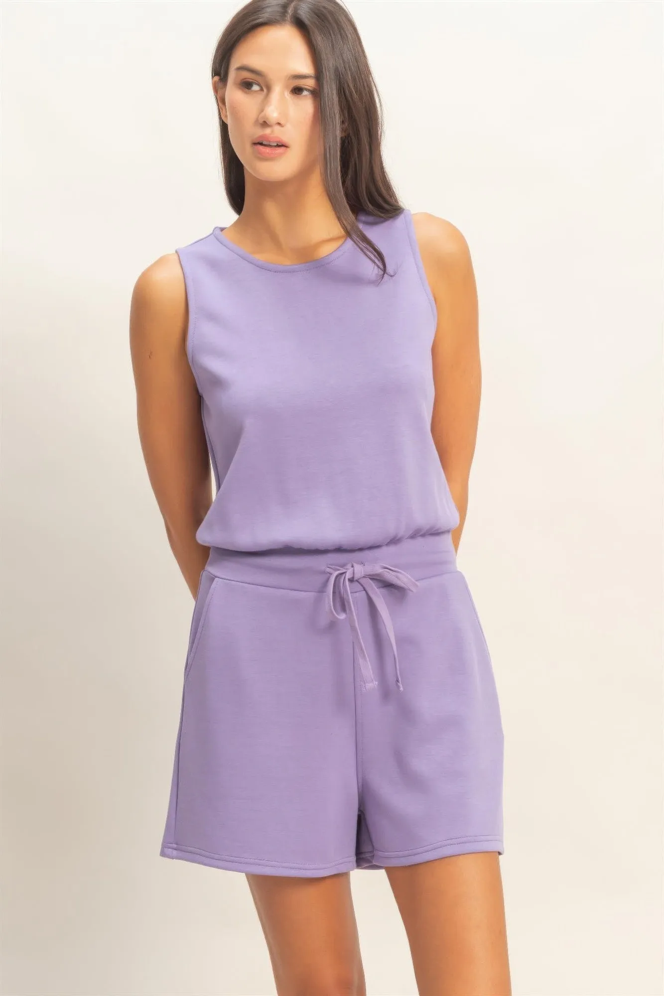Daisy Women's Sleeveless Romper | Soft Fabric Blend sold by Hensley London product image thumbnail 3
