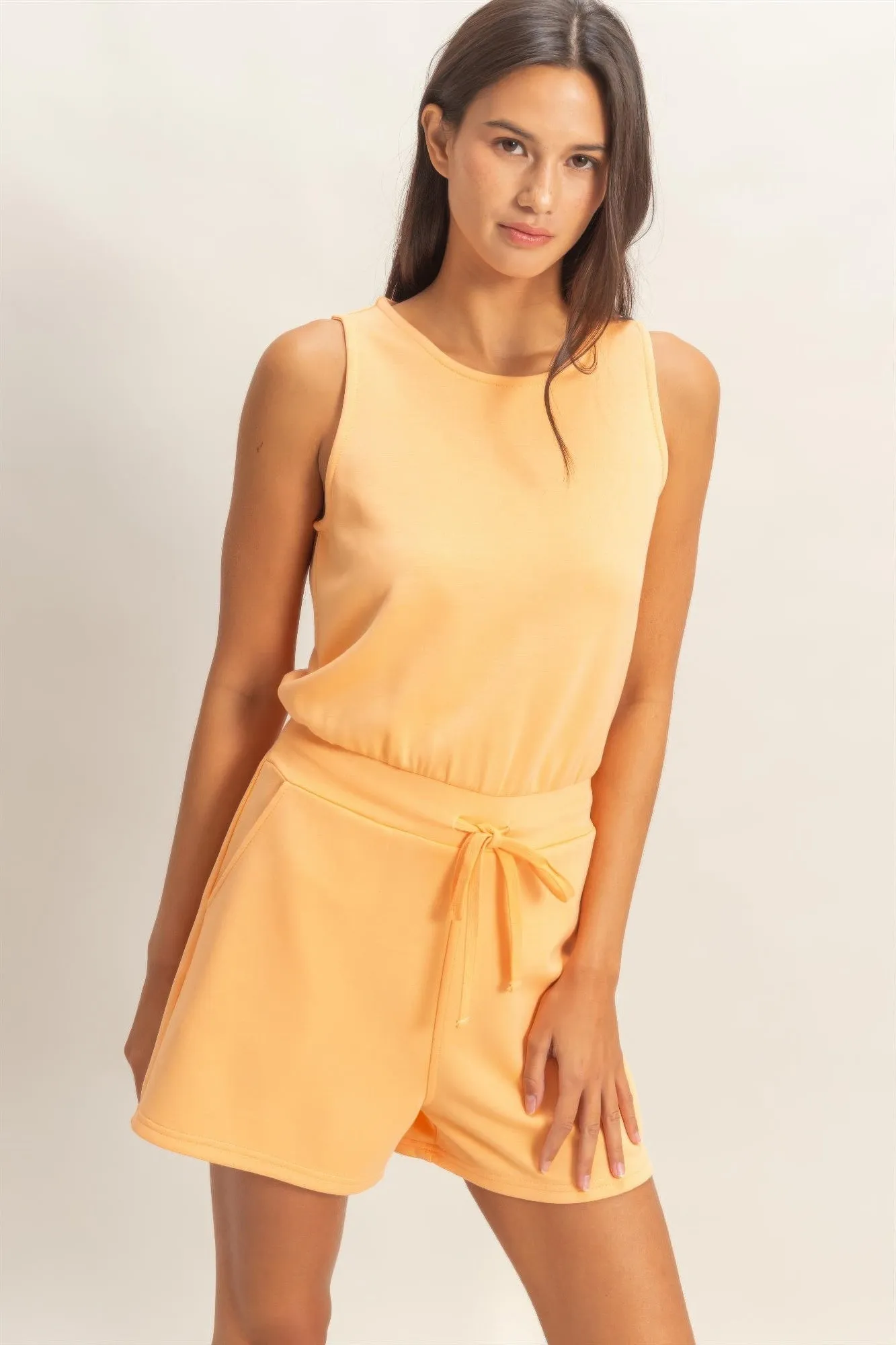 Daisy Women's Sleeveless Romper | Soft Fabric Blend sold by Hensley London