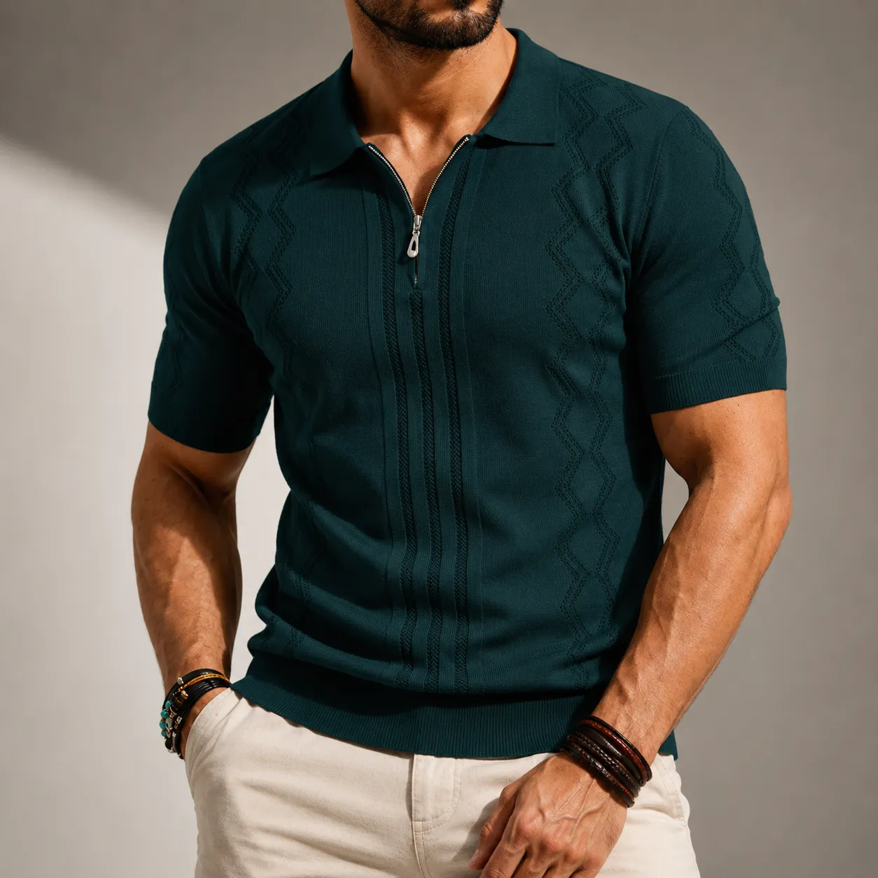Arvello Knit Polo sold by Hensley London product image thumbnail 2