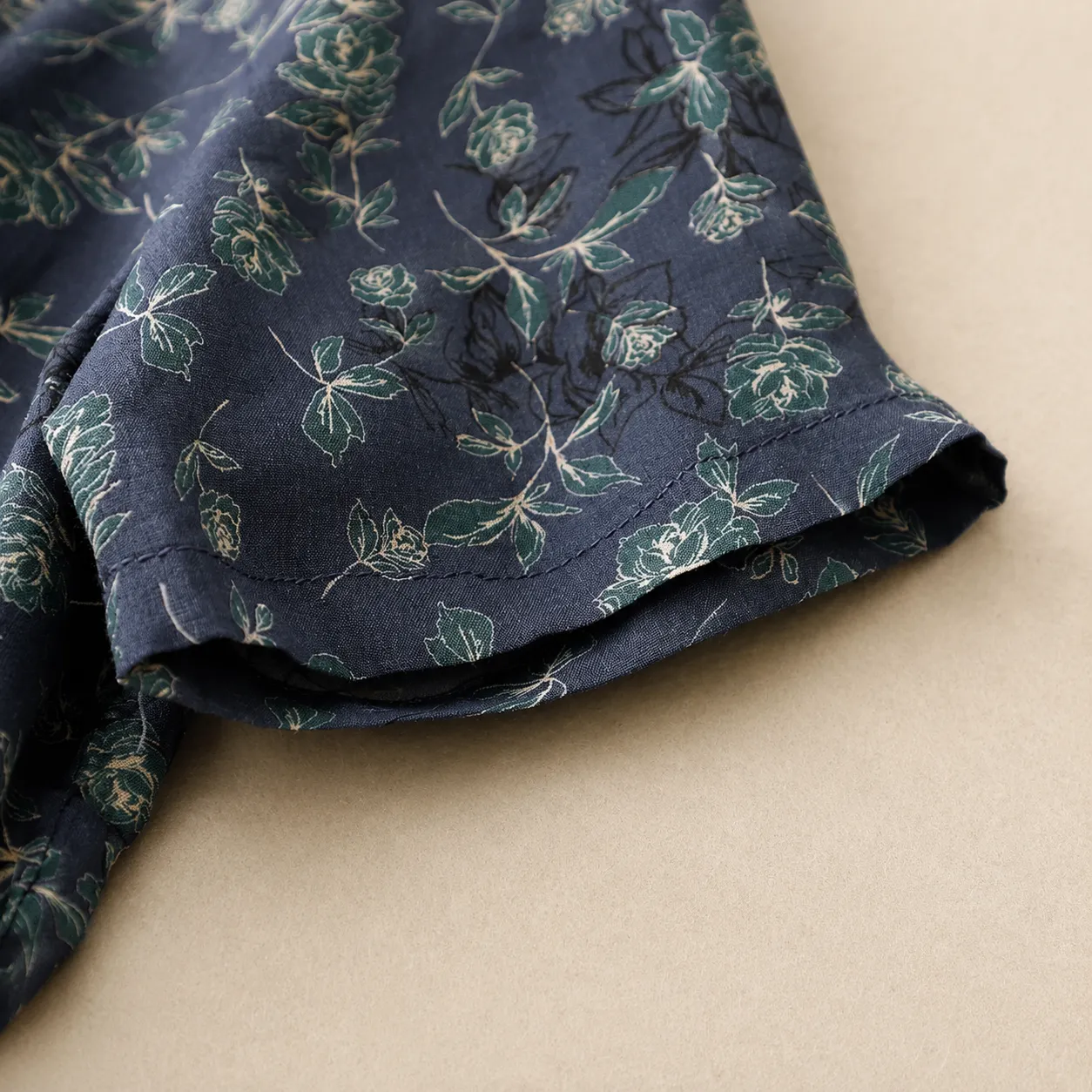 Women's Floral Print Cotton Linen Button-Up Blouse sold by Hensley London product image thumbnail 5