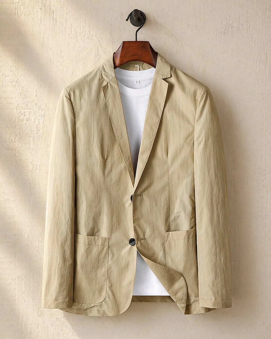 Men's Lightweight Unstructured Blazer – Clean Lapel sold by Hensley London product image thumbnail 2