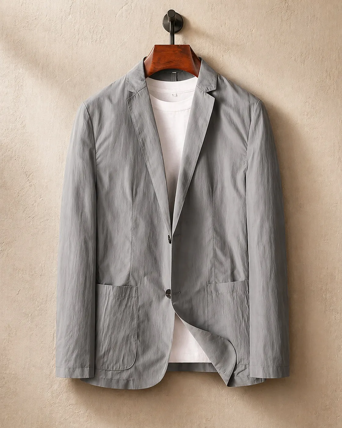 Men's Lightweight Unstructured Blazer – Clean Lapel sold by Hensley London product image thumbnail 4