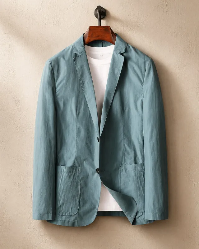 Men's Lightweight Unstructured Blazer – Clean Lapel made by Hensley London