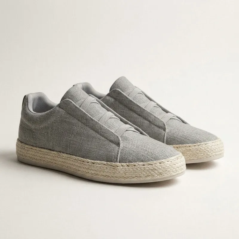 Women's Knit Slip-On Espadrille Sneakers made by Hensley London