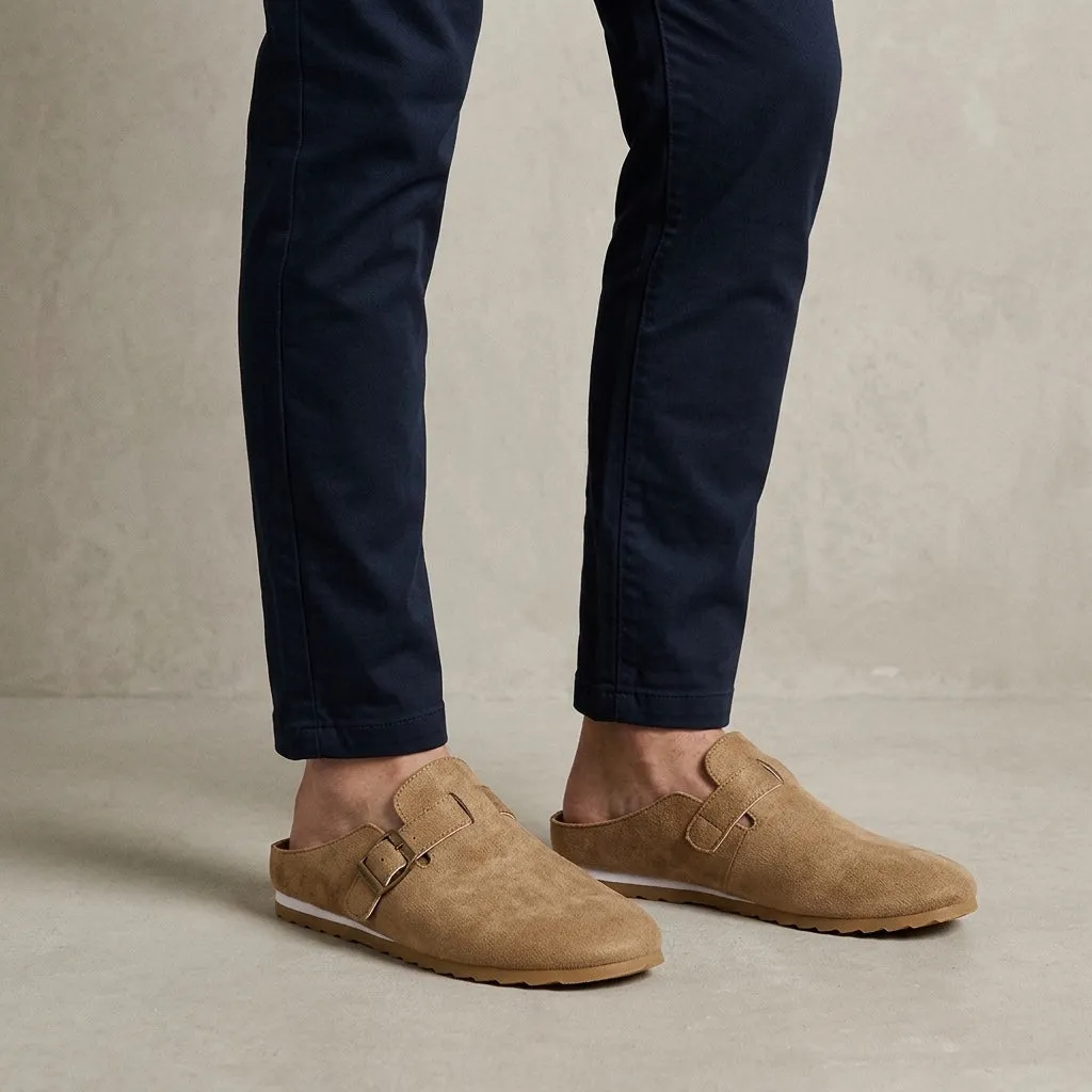Women's Suede Buckle-Strap Backless Mules sold by Hensley London product image thumbnail 4