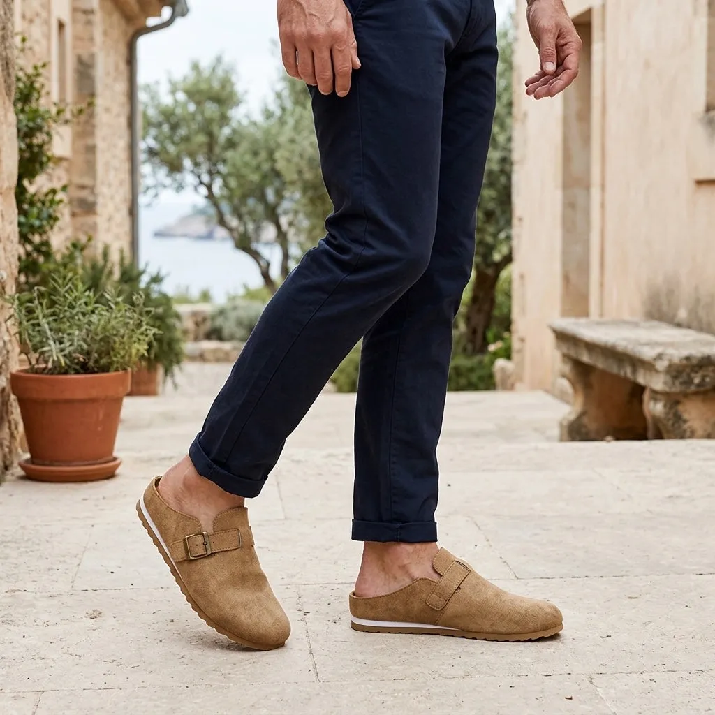Women's Suede Buckle-Strap Backless Mules sold by Hensley London product image thumbnail 5