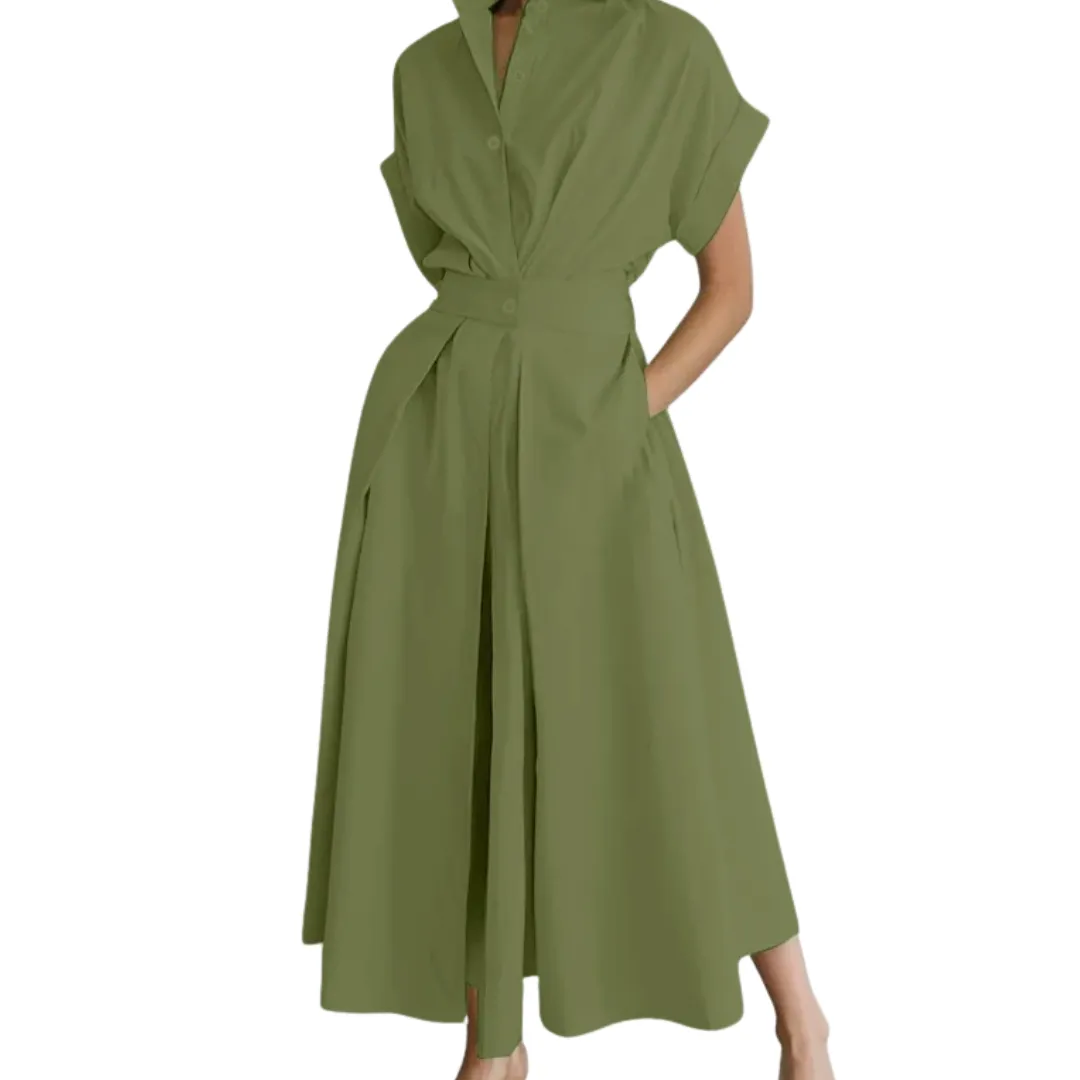 Women's Polished Lapel Shirt Dress sold by Hensley London product image thumbnail 5