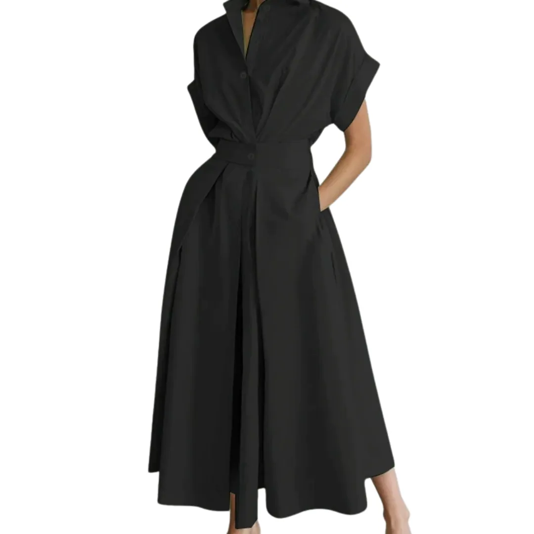 Women's Polished Lapel Shirt Dress sold by Hensley London product image thumbnail 2