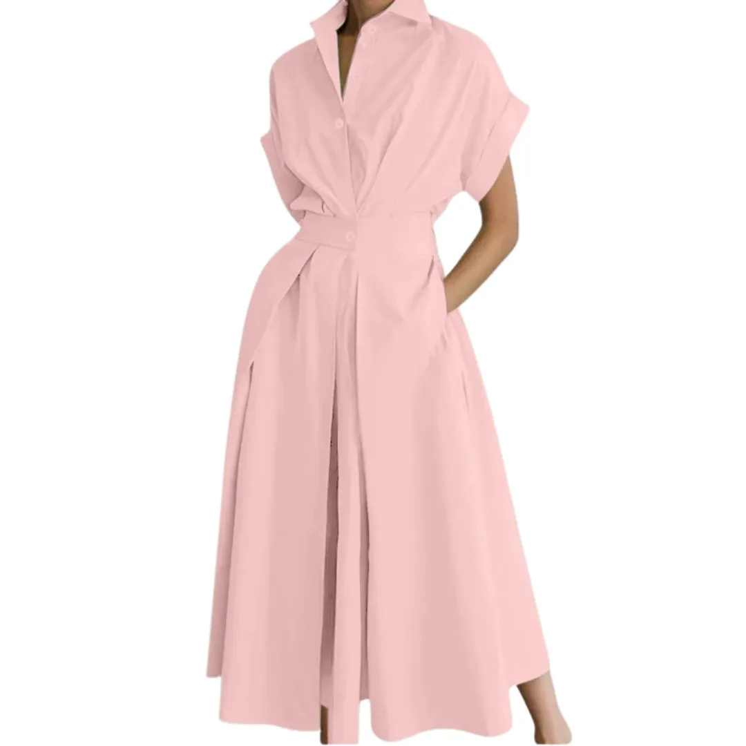Women's Polished Lapel Shirt Dress sold by Hensley London product image thumbnail 3