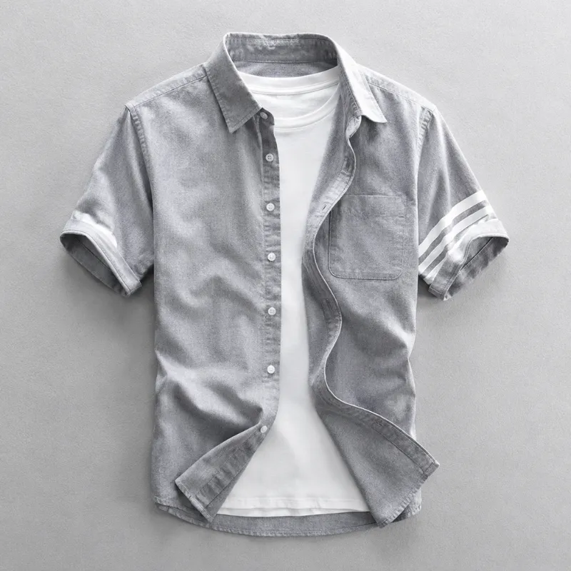 Men's Premium Linen Button-Up Shirt – Tailored Fit sold by Hensley London product image thumbnail 2