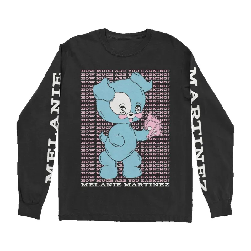 Earning Dog Long Sleeve T-Shirt sold by Melanie Martinez