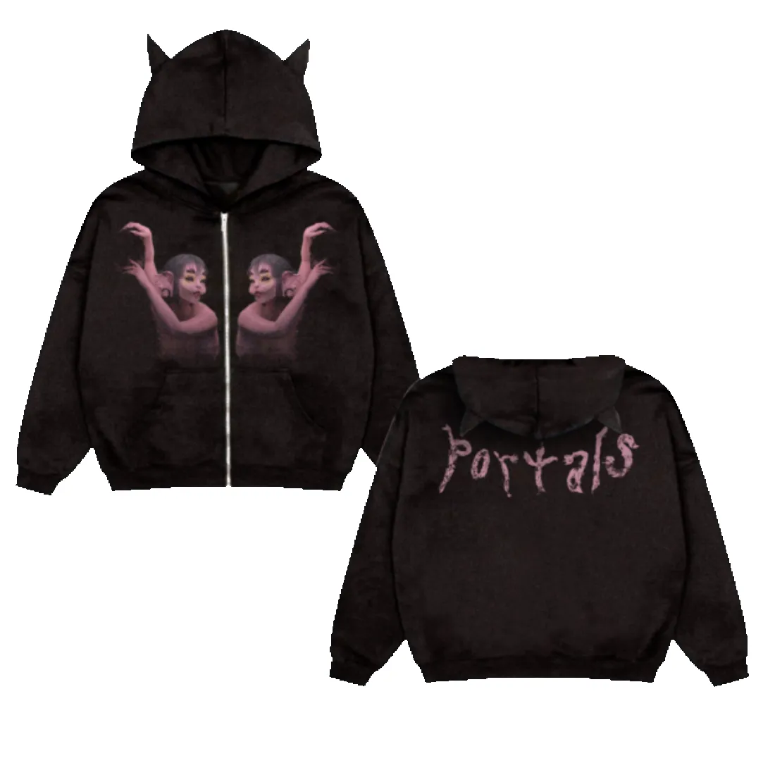 Portal Zip Up Hoodie sold by Melanie Martinez