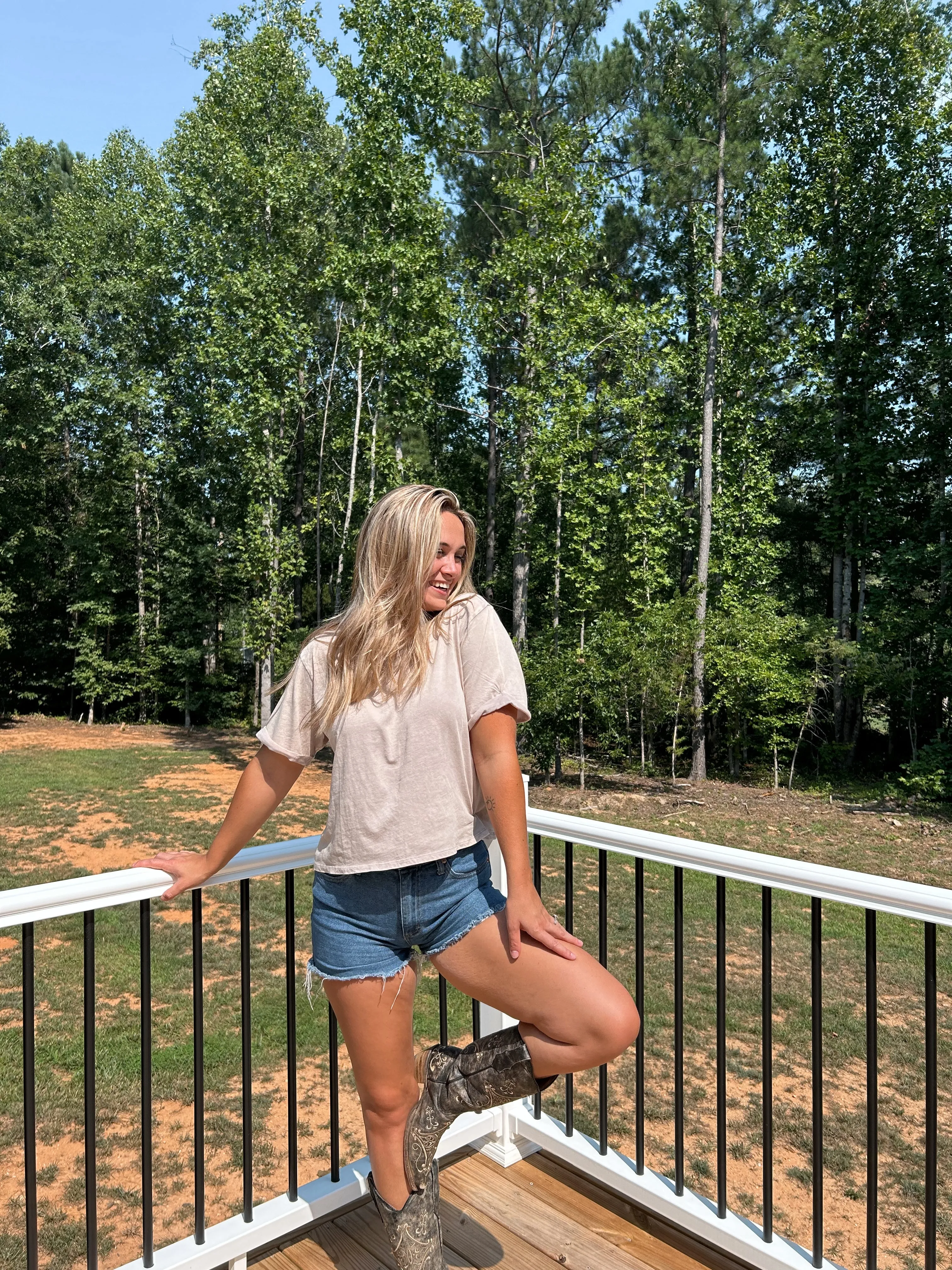 Riley Acid Wash Tee sold by Lake Outfitters