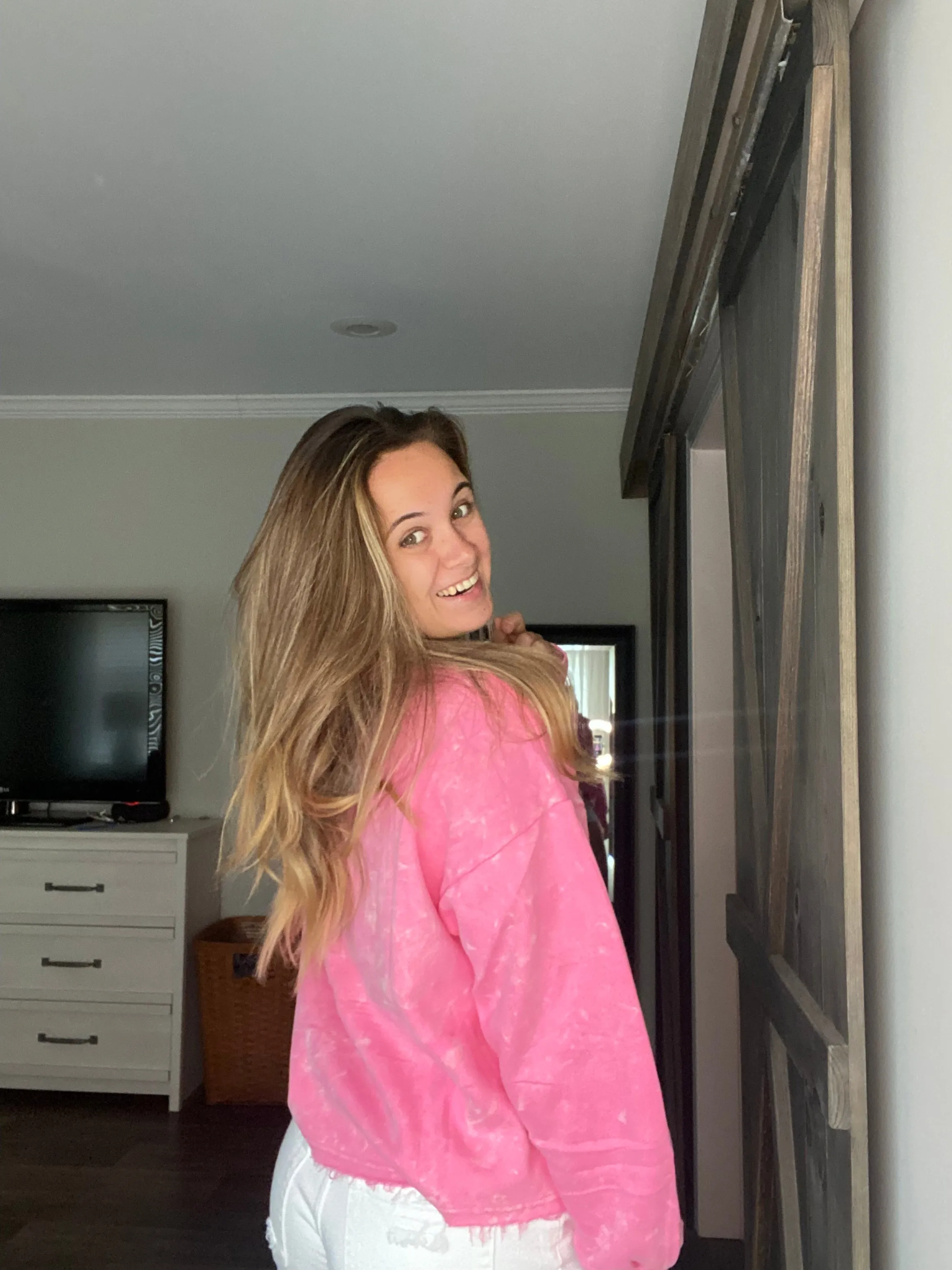 Mineral Wash Sweatshirt - Pink sold by Lake Outfitters