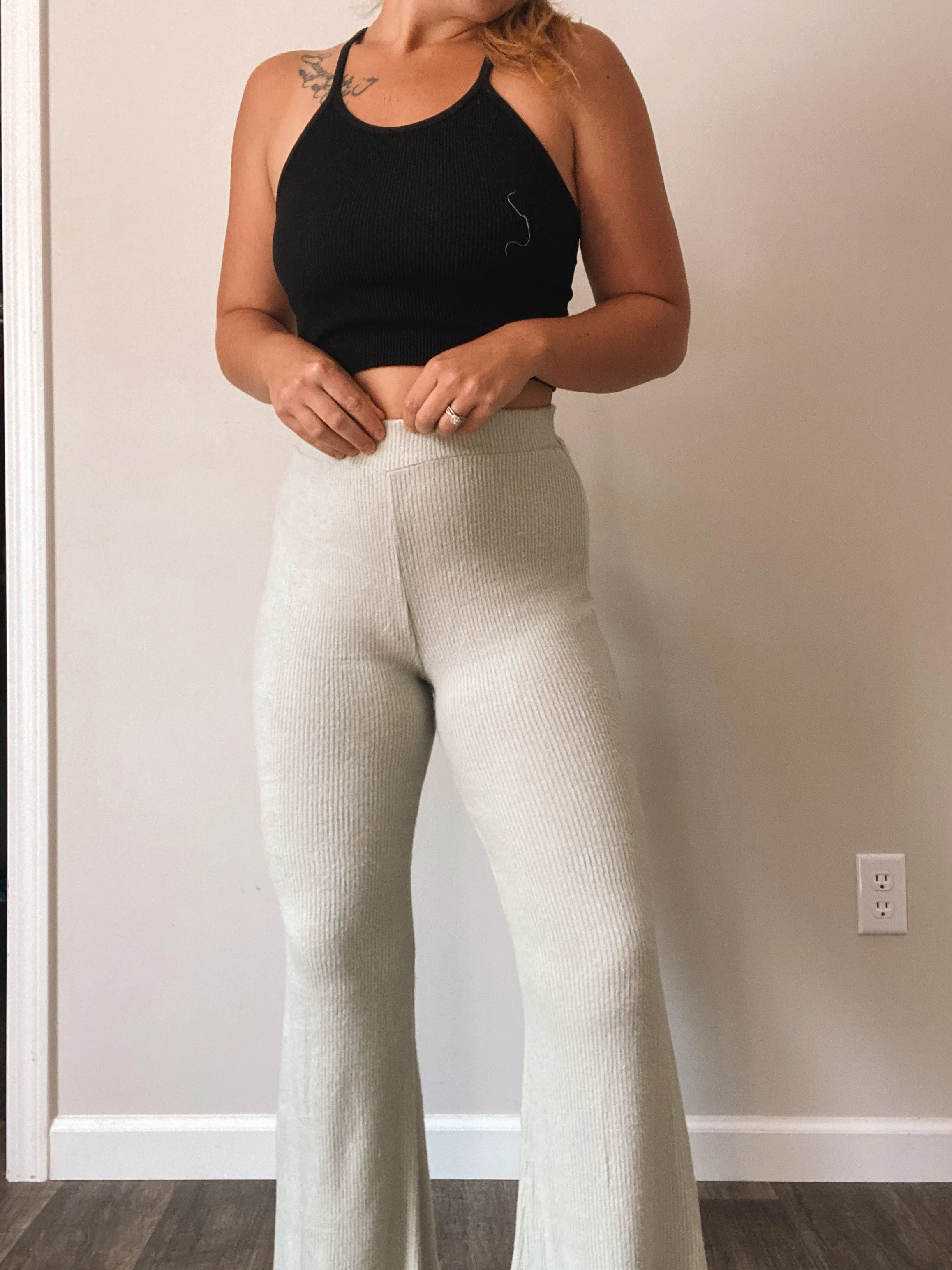 Sage Green Lounge Flares sold by Lake Outfitters