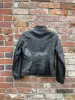 vintage 00s racing stripe leather jacket sold by Good Market Thrift Store