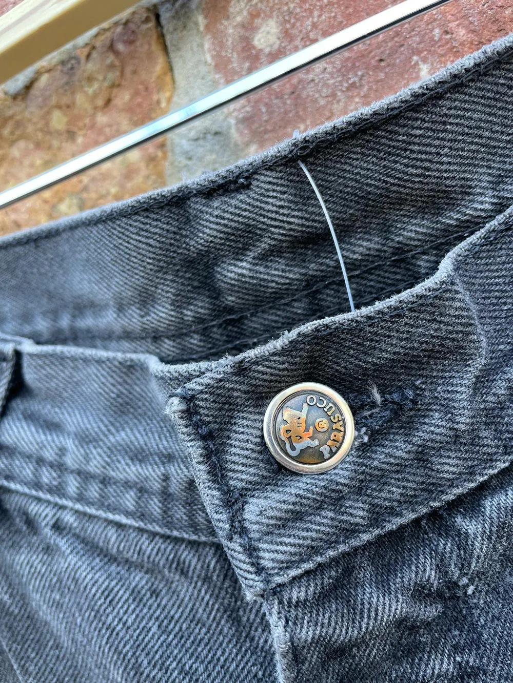 vintage santana parasuco zipper cuff high rise jeans sold by Good Market Thrift Store product image thumbnail 2