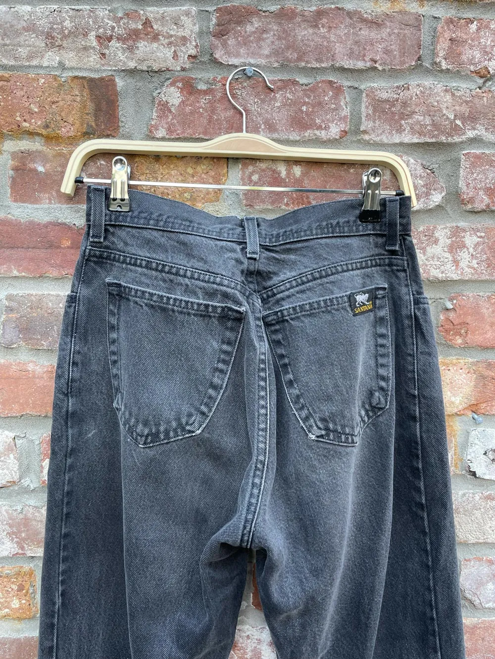 vintage santana parasuco zipper cuff high rise jeans sold by Good Market Thrift Store