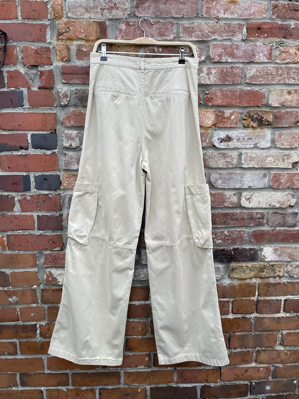 zara wide leg cargo pants sold by Good Market Thrift Store product image thumbnail 5