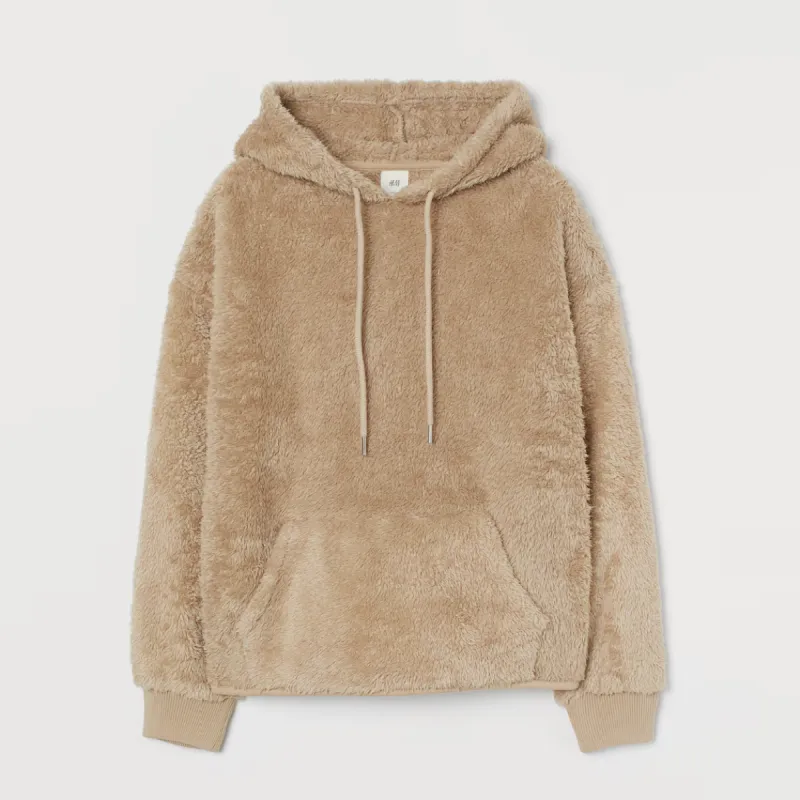 h&m 2023 sherpa fleece hoodie sold by Good Market Thrift Store