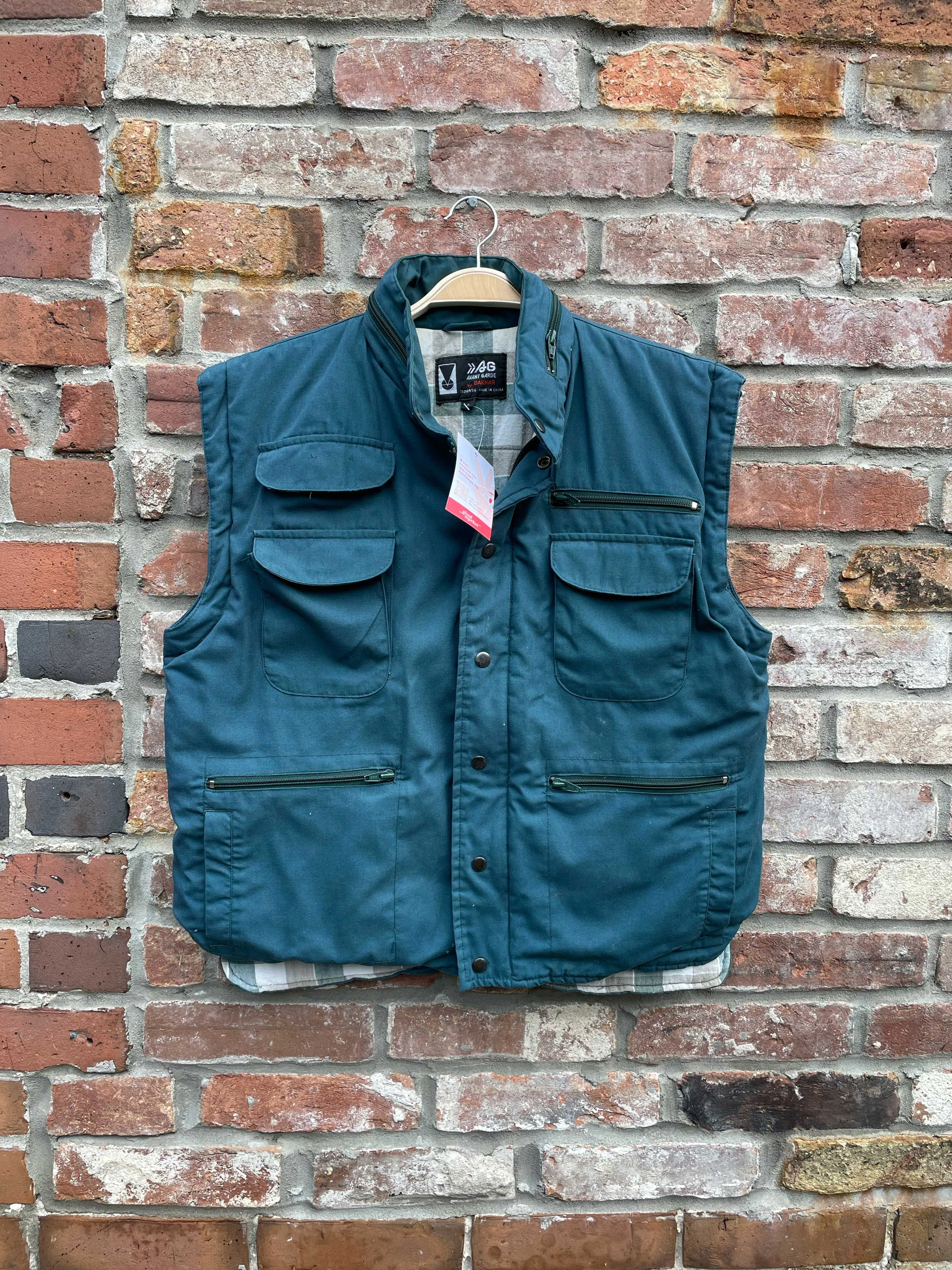 vintage dakmar utility flannel lined vest sold by Good Market Thrift Store